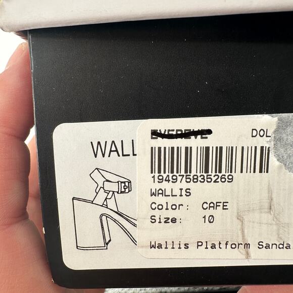 DOLCE VITA New in Box Wallis Platform Heel Sandal in Cafe // 10 - Picture 13 of 14